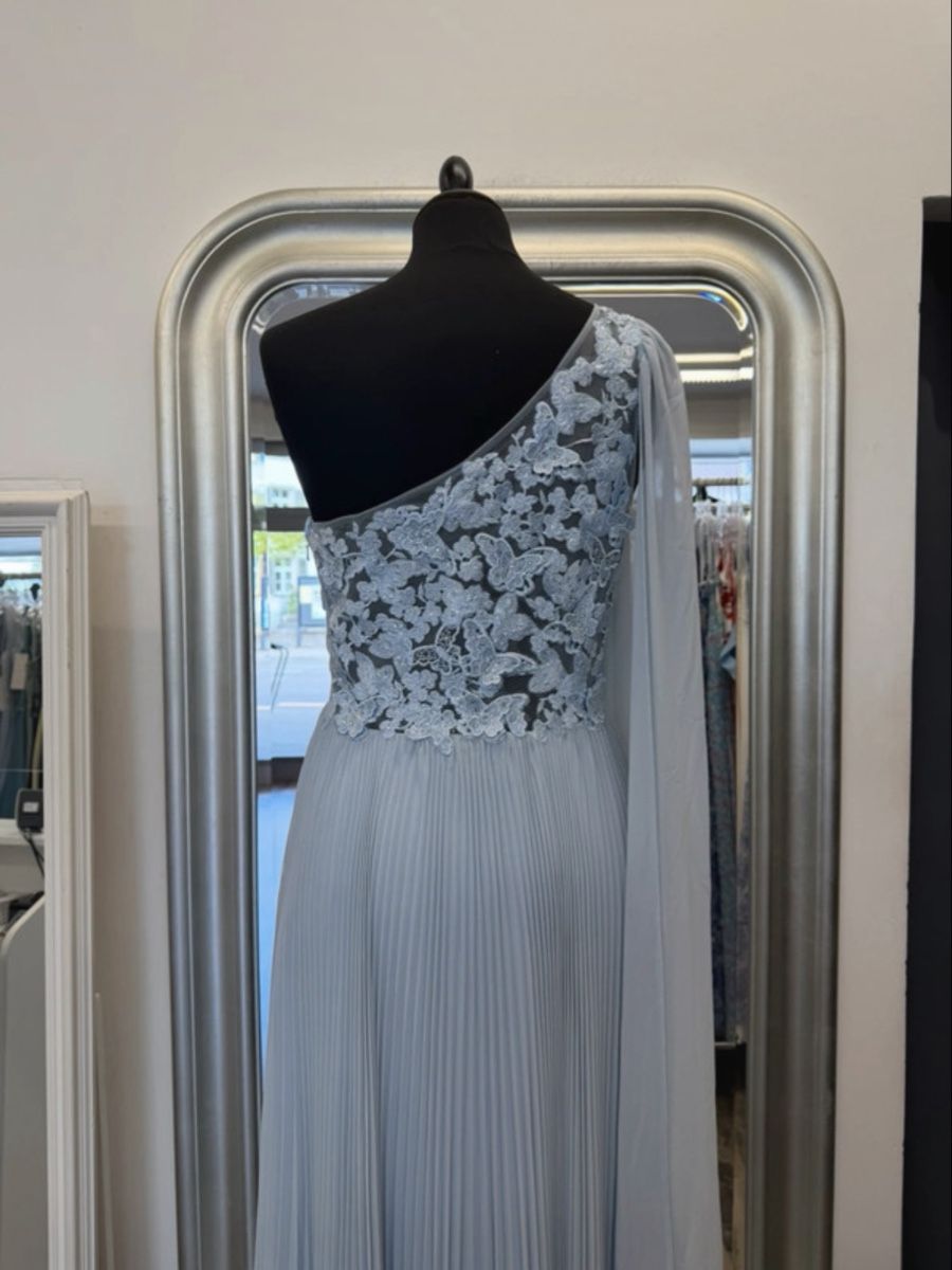 Vestiti: Abendkleid one-shoulder hellblau Spitze Grösse 38 neu – Nuovo e nell'imballaggio originale da Schlatt ZH venduto da xhesiesi 3