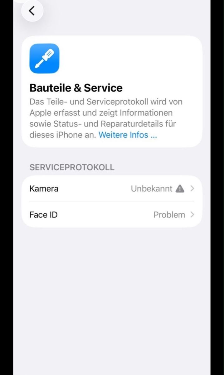 Apple Handys / Smartphones: Iphone 15 pro face id front camera defekt – Gebraucht aus Chippis von mig_8ns6 5