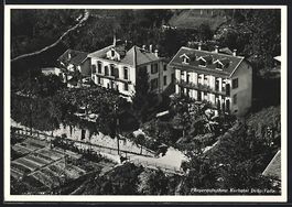Brione, Fliegeraufnahme vom Kurhotel Del