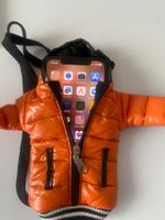 Coole Handy Tasche im Daunenjacke Design, Orange!