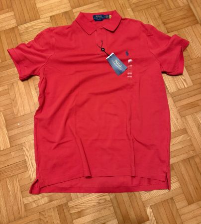 Ralph Lauren Poloshirt, Gr L, Rot, neu/ungetragen