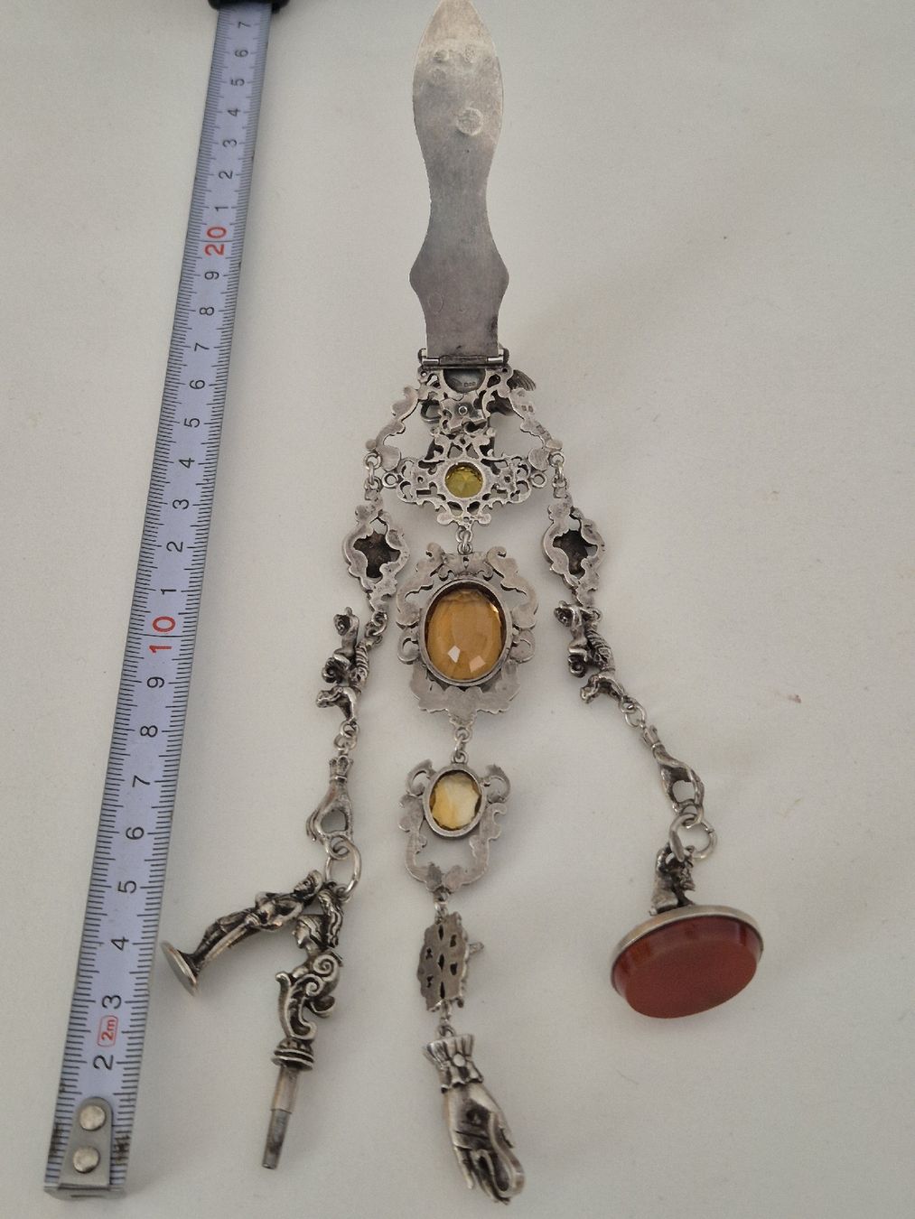 Anhänger: Antik Chatelaine / sur Poche Charivari Silber Putti Siegel – Gebraucht aus Russikon von eunicetungol 7