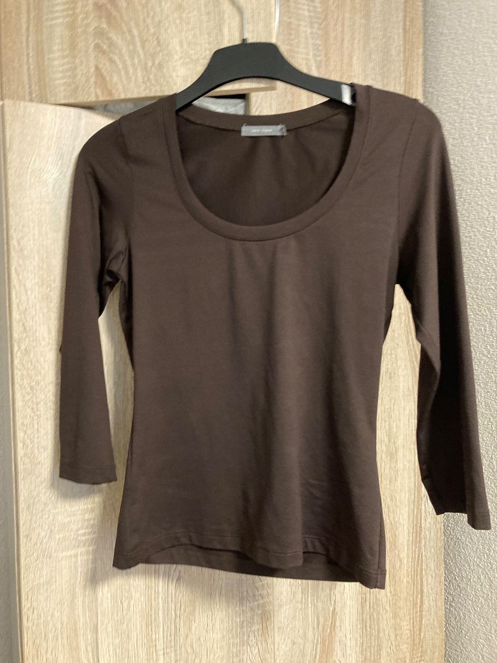 T-shirt: Braunes Shirt, Zero Base, Grösse 36 Glanz – Nuovo (secondo la descrizione) da rheineck venduto da norwegianwood52