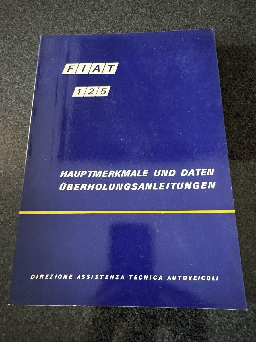 Fiat Dokumente: Fiat 125 – Gebraucht aus Leissigen von orba01