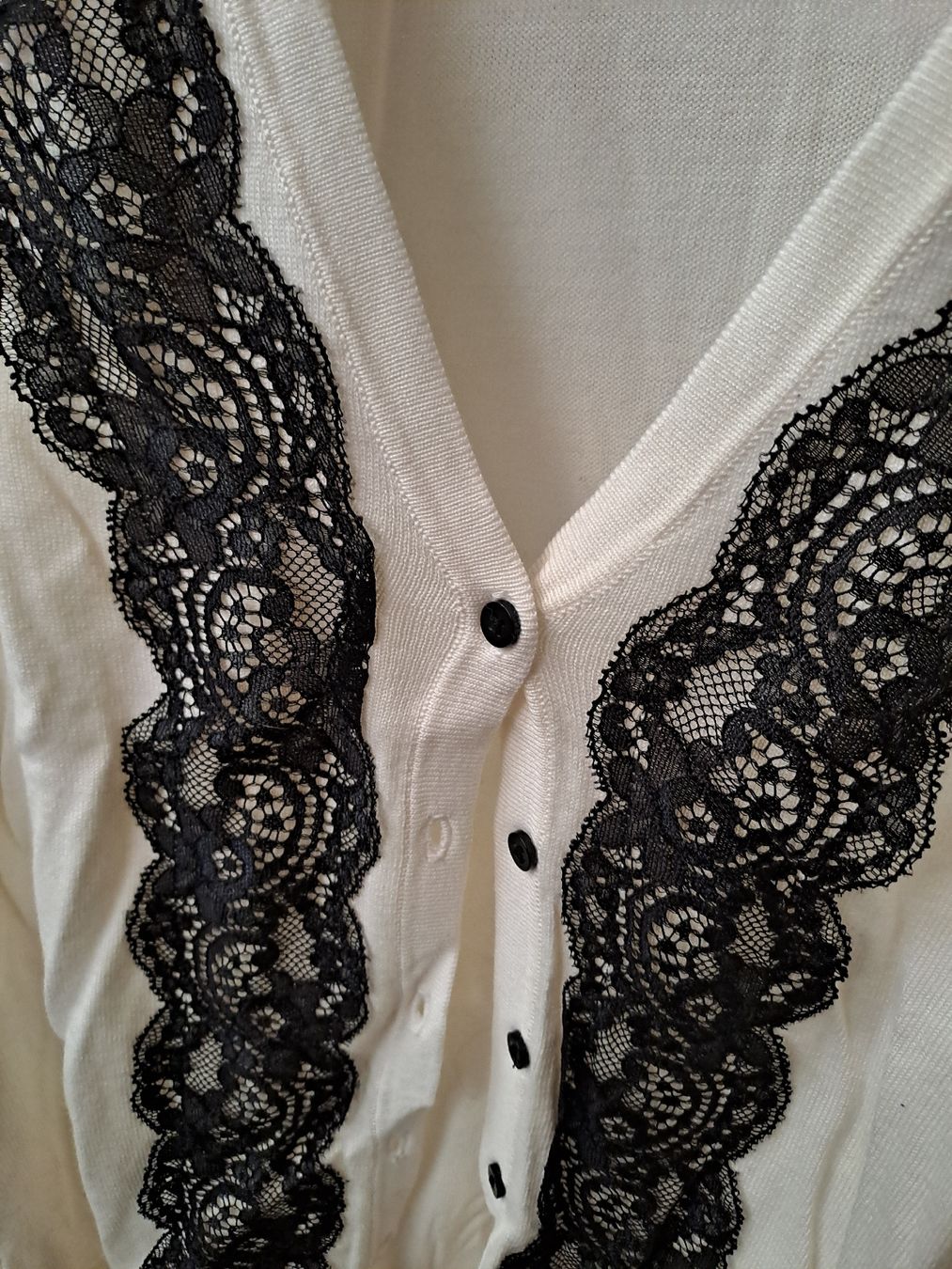 H&M Giacche: Damen Strickjacke mit Spitze Grösse L H&M – Usato da Rickenbach LU venduto da bishiida 3