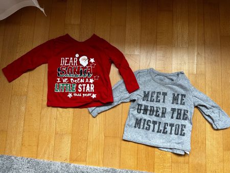 Baby Hemd 80-86 Christmas Shirt/  Weihnachten 12-24 Months