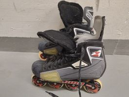 Inline Skates Mission CSX schwarz grau gebrauchter Zustand