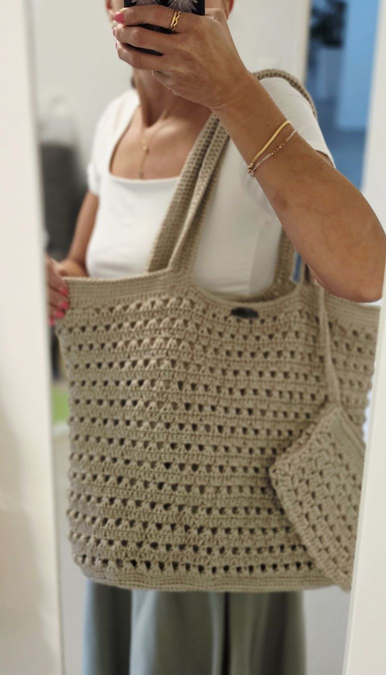 Borse: Tasche beige mit Pochette Handmade – Nuovo (secondo la descrizione) da Amriswil venduto da gu80kaya