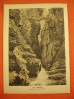 OBERE VIAMALABRÜCKE, LITHOGRAPHIE 1881