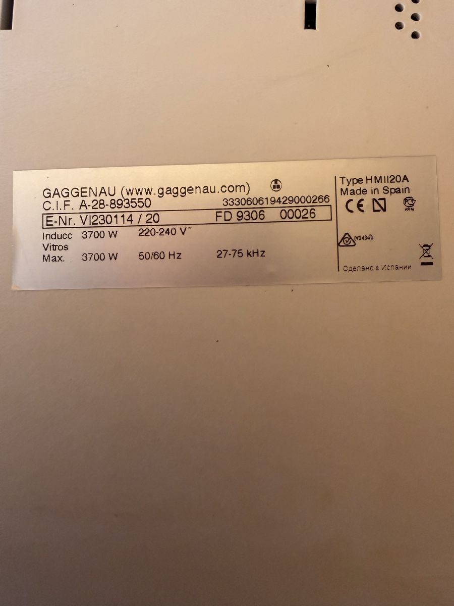 Cucine: 2  PLAQUES  À  INDUCTION  GAGGENAU – Usato da Apples venduto da Gasscret 6