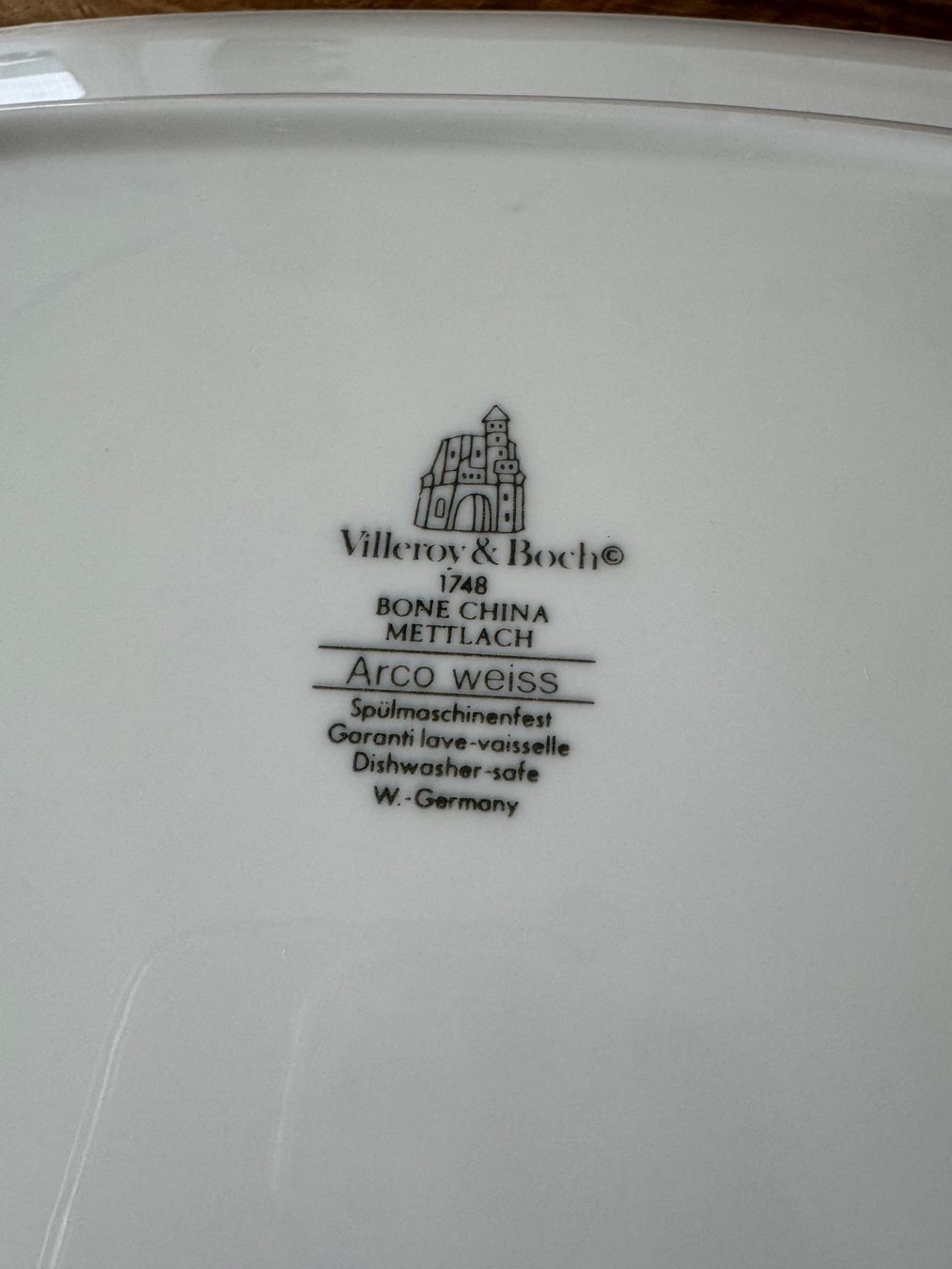 Villeroy & Boch Piatti di portata: Villeroy & Boch Arco Weiss Platte 34.5cm – Usato da Balsthal venduto da armenharut 2