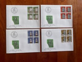 Pro Patria 1984 FDC Viererblockserie (R544)