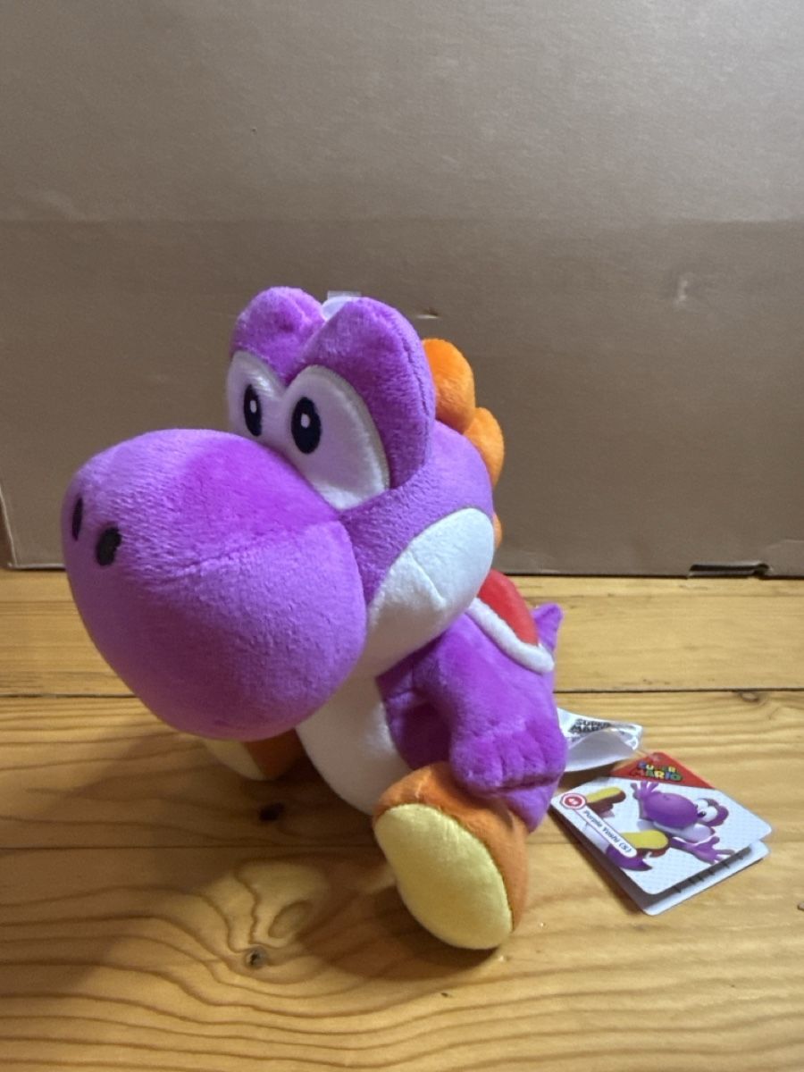 Nintendo Giocattoli: Niedliches Yoshi Plüschtier Violett  – Nuovo e nell'imballaggio originale da Root venduto da Golddiggerfranky