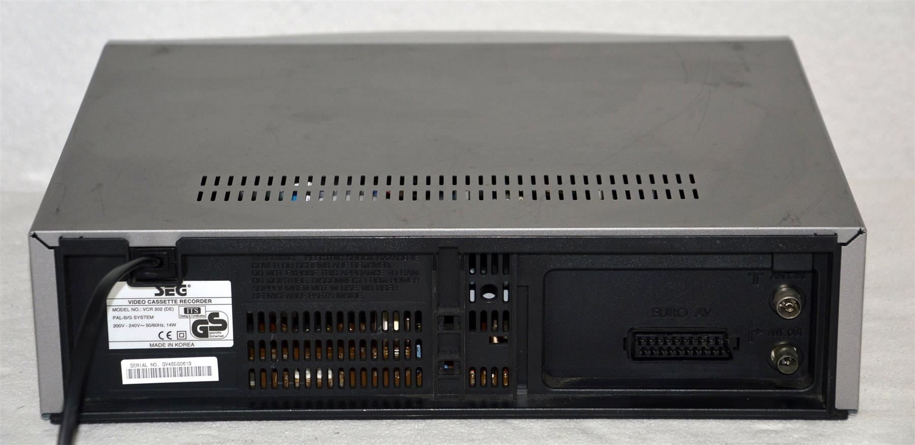 Aufnahmegeräte: Videorecorder / magnétoscope VHS SEG VCR302 – Gebraucht aus Collonges von arashee 2