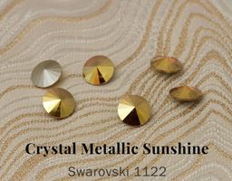 Swarovski / 1122 Rivoli / 12 mm (Metallic Sunshine) 1 Stück