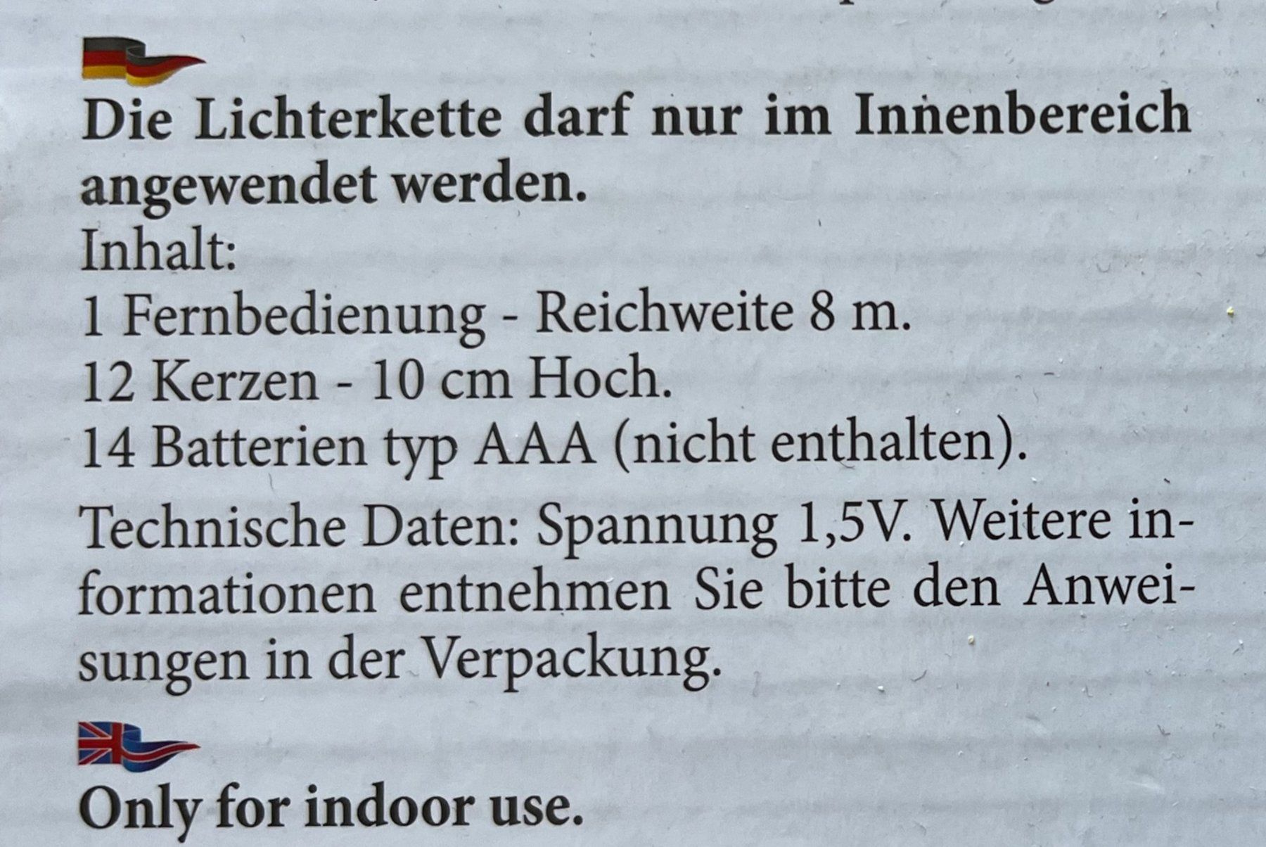 Candele: 24 LED-Baumkerzen mit Fernbedienung – Usato da Weggis venduto da vofi-Ric 3