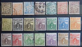 Tunesien Franz. Porto ex. Kat. 26-46 */(*)/gest. 1901/23
