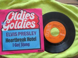 Elvis Presley Heartbreak Hotel I Got Stung 7" Vinyl