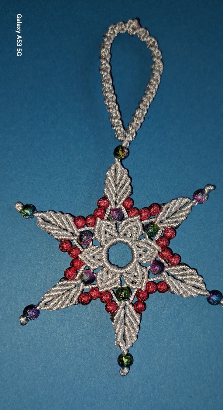 Alle Dekorationen: Makramee - Weihnachtsstern – Neu (gemäss Beschreibung) aus Plagne von Reticulum01 3