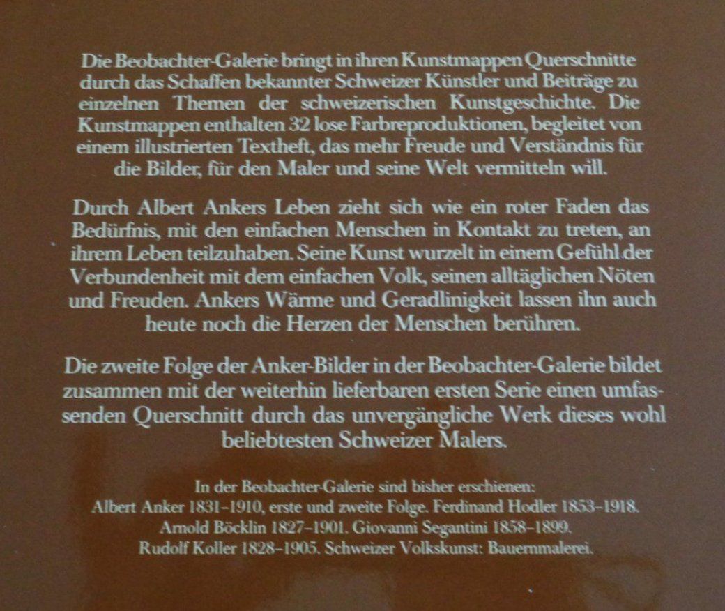 Ancore: Albert Anker 1831-1910 32 ausgewählte Bilder – Usato da Bülach venduto da Freieck 7