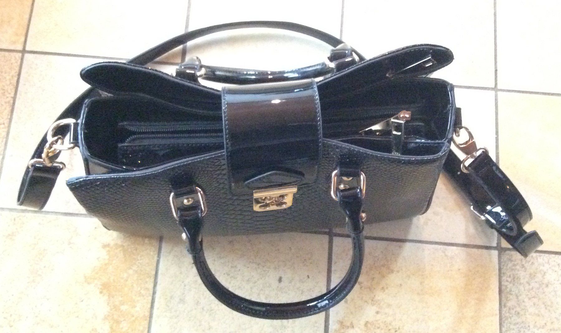 Borse da donna: Handtasche Lack - Snake / Krokodil / Reptil – Nuovo (secondo la descrizione) da Weisslingen venduto da EmpathyRose 1