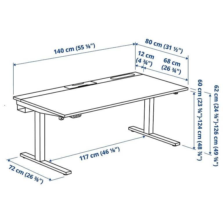 Ikea Scrivanie: Bureau électrique assis debout Ikea Mittzon – Nuovo (secondo la descrizione) da St-Sulpice VD venduto da oli_ksc8 1