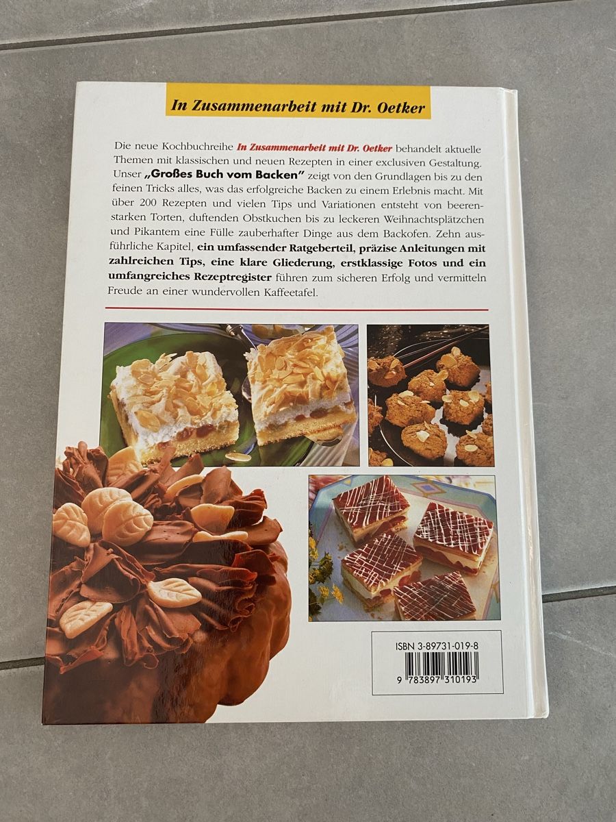 Libri: Backbuch: Grosses Buch vom Backen – Difettoso da Hünenberg See venduto da lar_9zjk 6