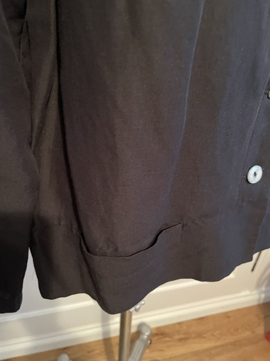 Giacche: Schwarze Blazer Syndicate L Leinen Viskose – Usato da Schaffhausen venduto da marakesch41 2