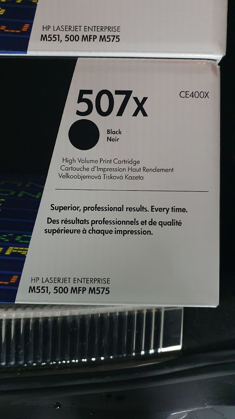 Hewlett Packard Cartouches & Toner: Originalverpackte HP 507 Toner – Neuf avec emballage d'origine à Steinach par dos_1991 1