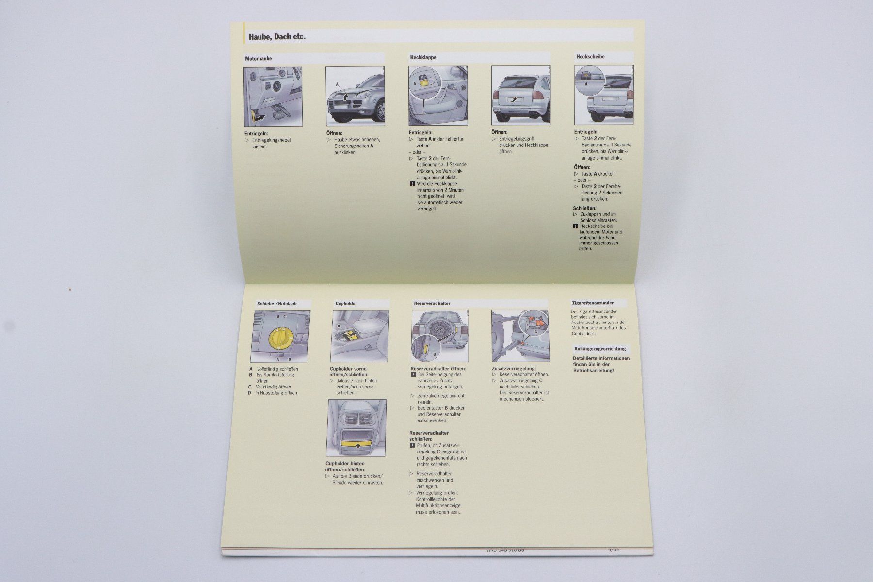 Porsche Documenti: Porsche Cayenne Direkteinstieg Kurzanleitung 2002 – Usato da Bühl b.Aarberg venduto da Collectorpassions 5