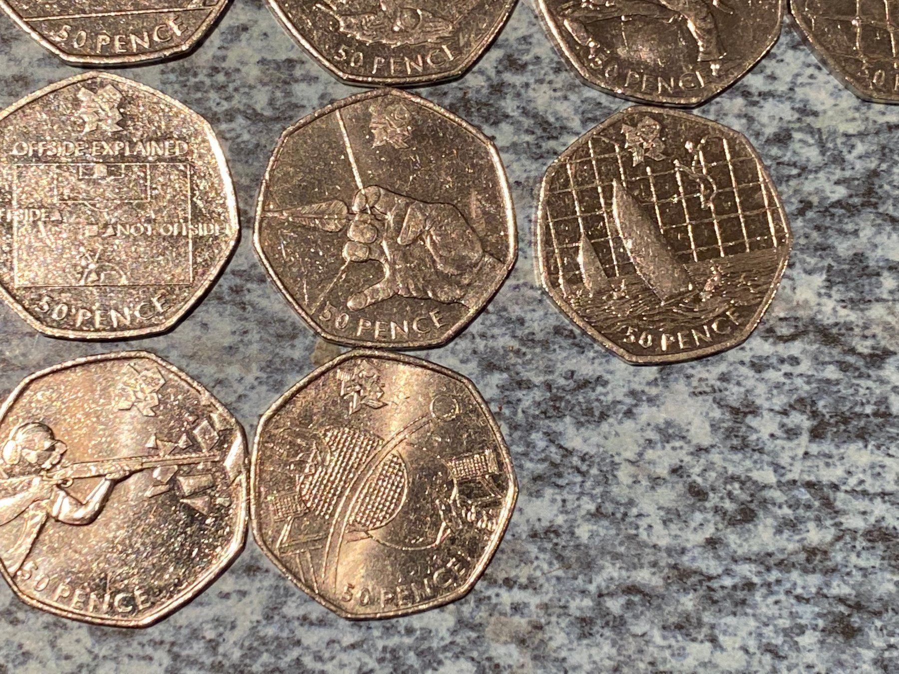 Tutti le monete: Rare collection complète 50p JO Londres – Usato da Murist venduto da kalmec 6