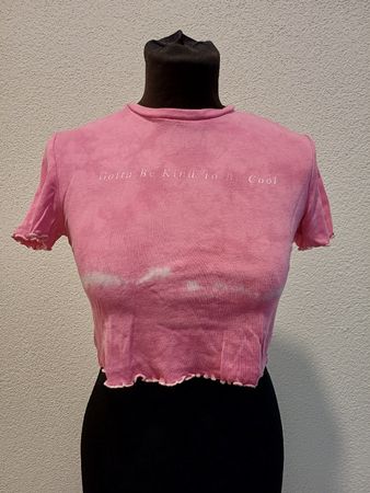 Tally Weijl T-Shirt rosa mit Aufdruck Grösse S 