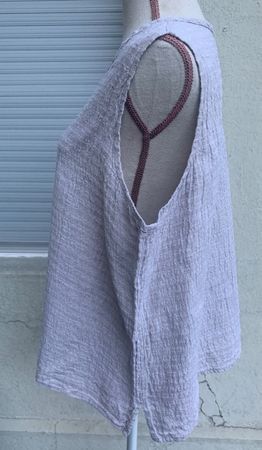 Super débardeur vintage FLAX by JEANNE ENGELHART 100%lin t.L
