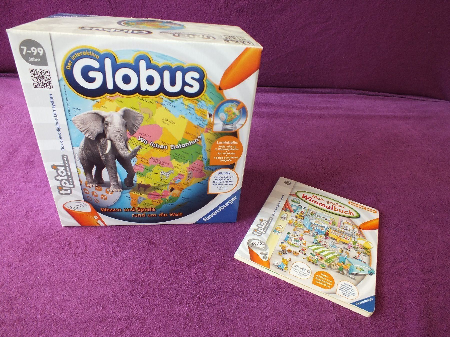 Ravensburger Giochi: tiptoi interaktiver Globus + Wimmelbuch – Usato da Müllheim Dorf venduto da Seeeule01