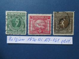 Belgien 1920 Nr. 159-161 gestempelt