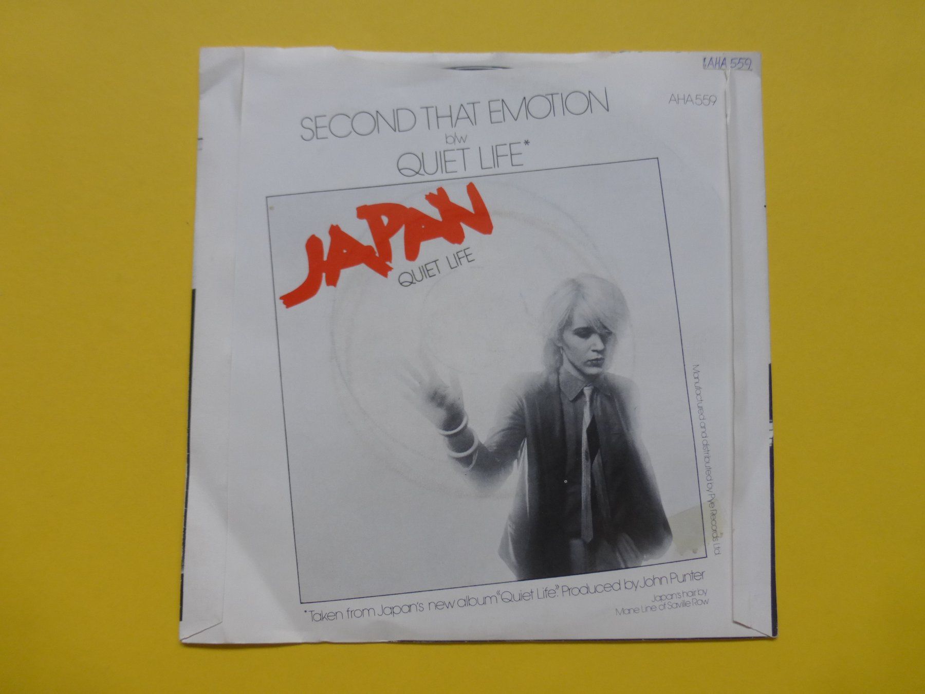 Dischi in vinile: Japan – Second That Emotion – Usato da Zürich venduto da Swiss57 1
