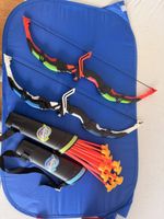 Bogenschissen Set mit Zielscheibe und Pfeilen gut erhalten
