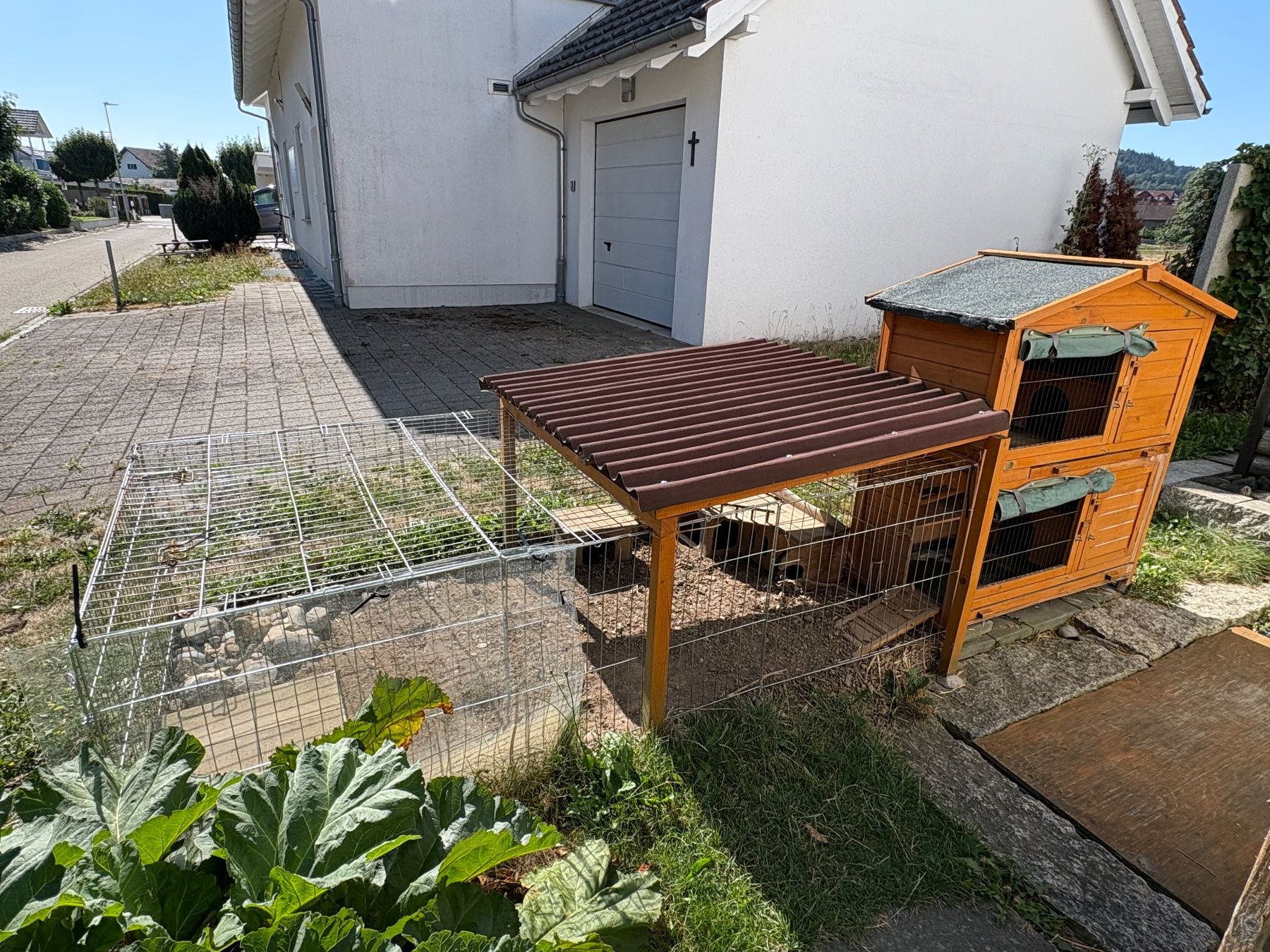 Gabbie, trasporto & Sicurezza: Hasenstall mit Aussengehege – Usato da Rickenbach b. Wil venduto da mir_h27g 1