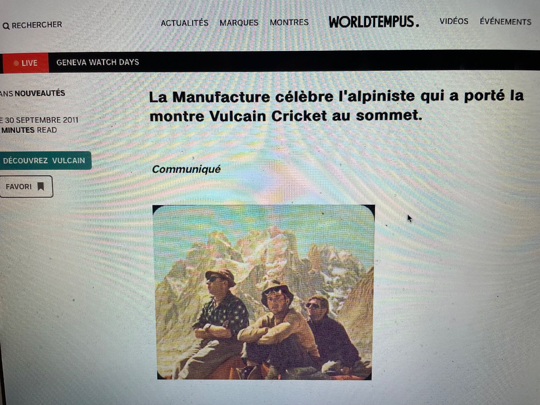 Vulcain Uhren: Vulcain Cricket – Gebraucht aus Nendaz von martig01 7