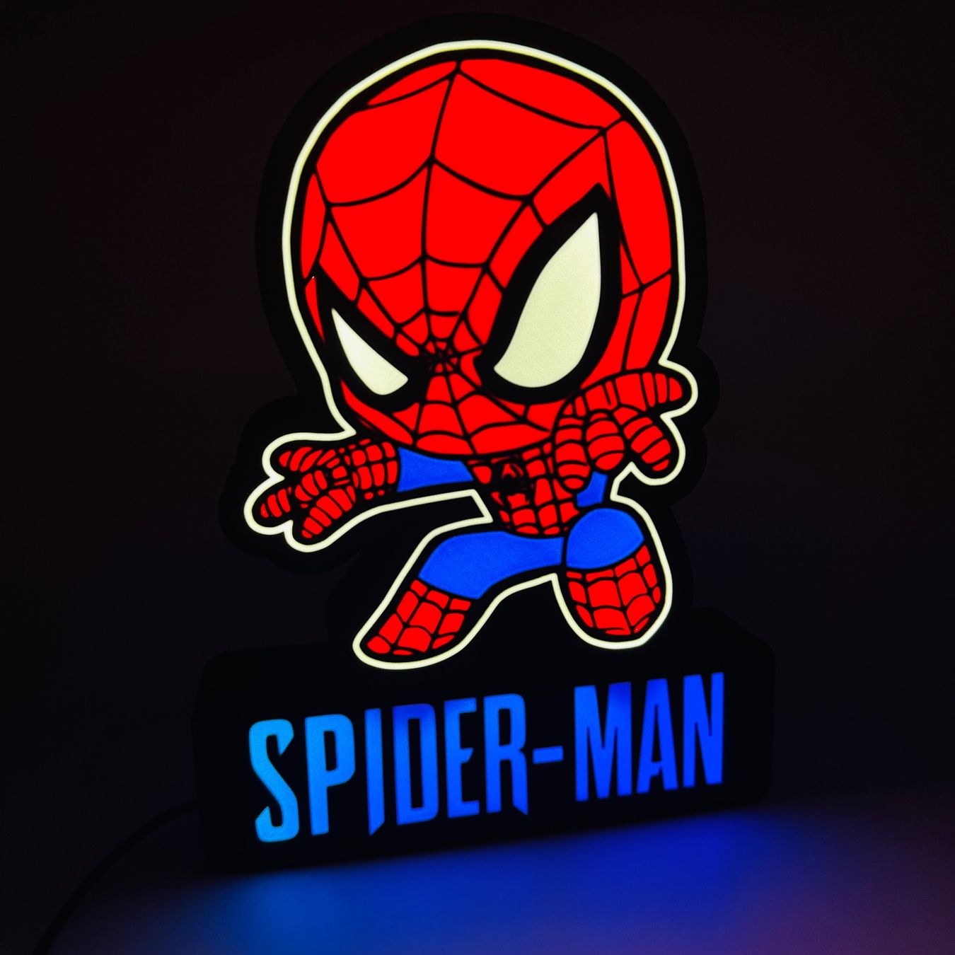 Lampade: Lightbox lampe led SPIDER MAN RGB – Nuovo (secondo la descrizione) da Vicques venduto da PAMB3D 1
