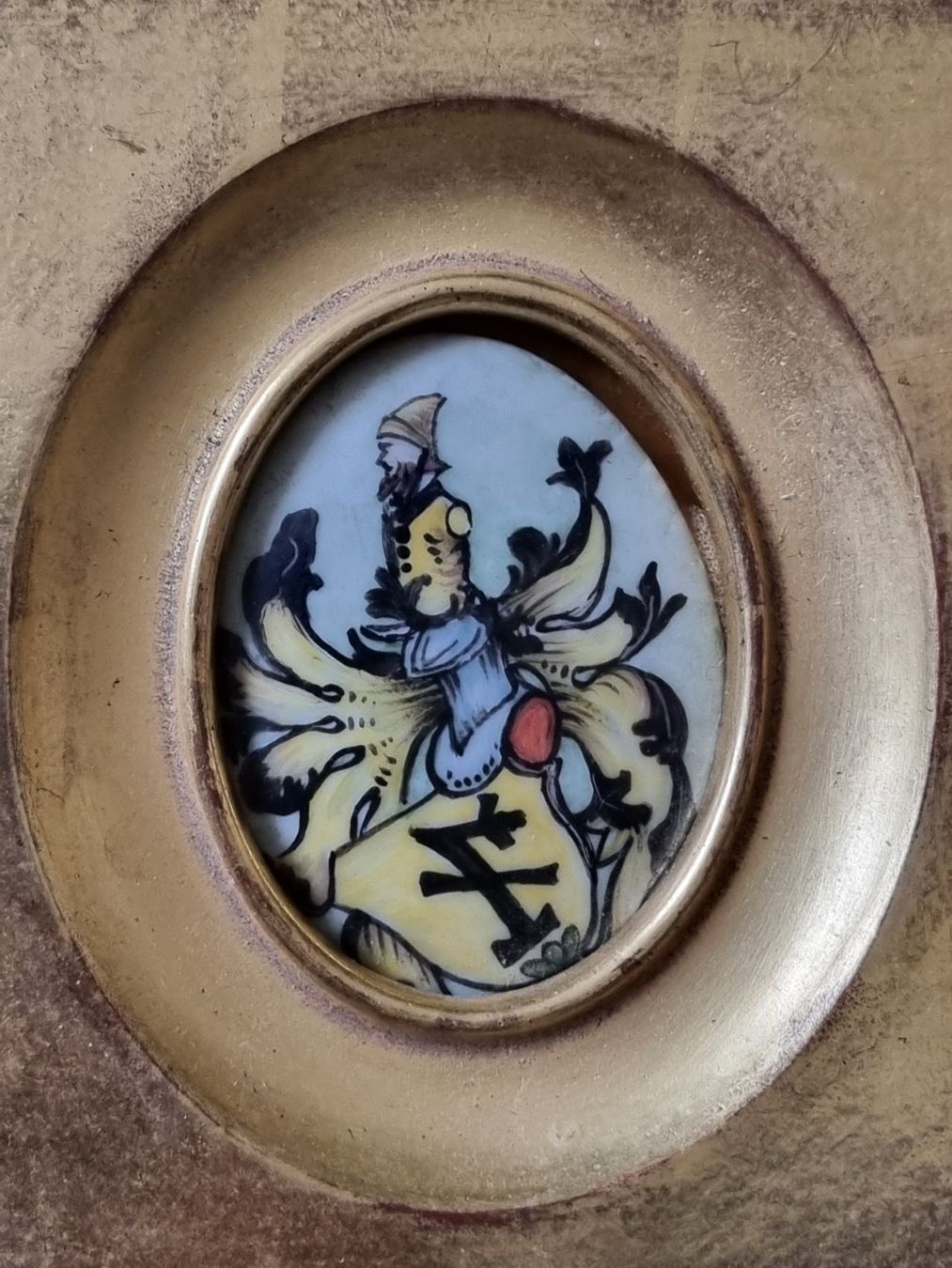 Dipinti: 2 Kleine Wappen Gemälde – Usato da Schaffhausen venduto da Leveron13 1