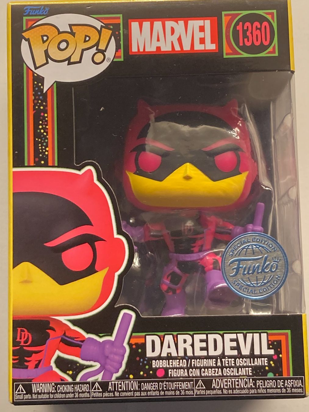 Funko Statuette: FUNKO POP! MARVEL 1360 SPECIAL EDITION bubble head DAREDEVIL – Nuovo (secondo la descrizione) da Vezia venduto da Aquarius_Age 1