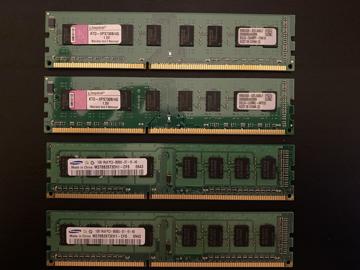 PCs: RAM 2 x 4GB und 2 x 1GB – D'occasion à Aarau par AVO99