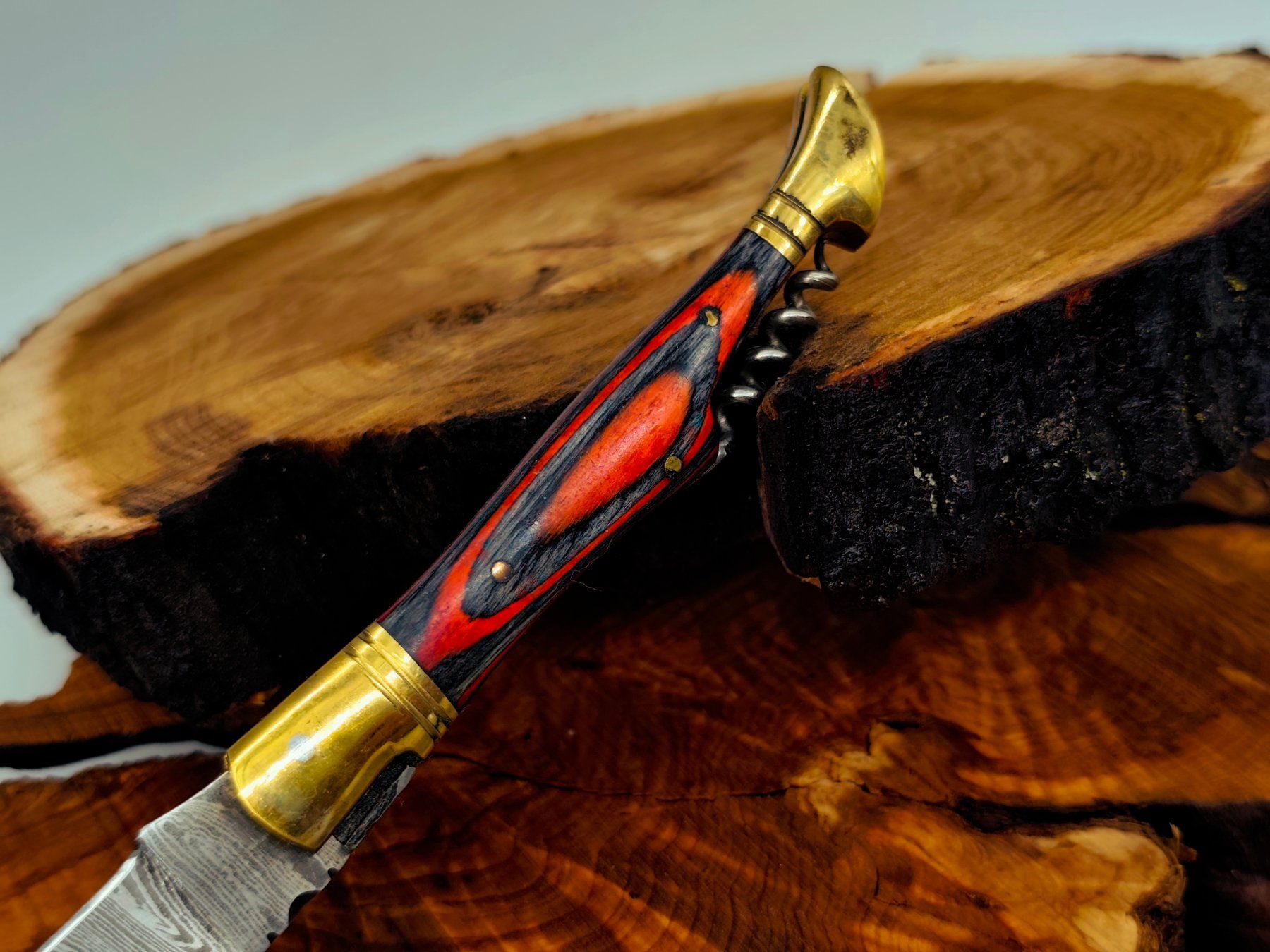 Accessori: Laguiole Damast Messer Klappmesser echtes Damastmesser – Nuovo e nell'imballaggio originale da Arlesheim venduto da Premius_1 4