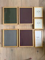 Konvolut 7 Holzrahmen mit Glas 6 von Habitat, 1 von Ikea