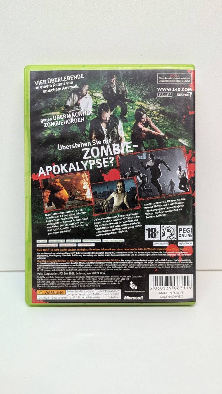 Spiele: Left 4 Dead - Xbox 360 – Gebraucht aus Menziken von mame18 2