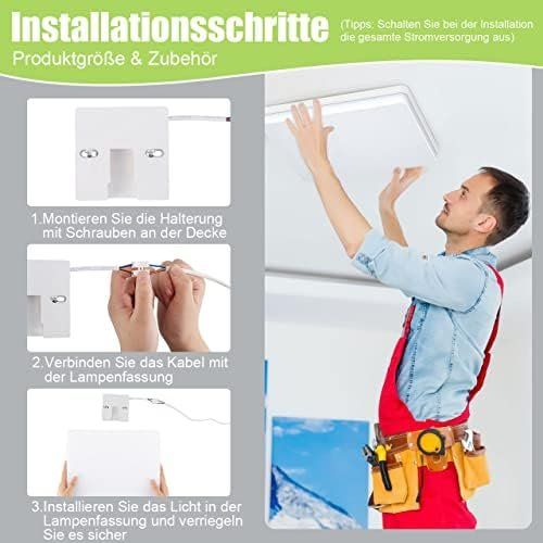 Lampadari & plafoniere: Flach Led Deckenlampe 48W 6500K 5000LM Deckenbeleuchtung – Nuovo e nell'imballaggio originale da Hundwil venduto da Pakethase 5