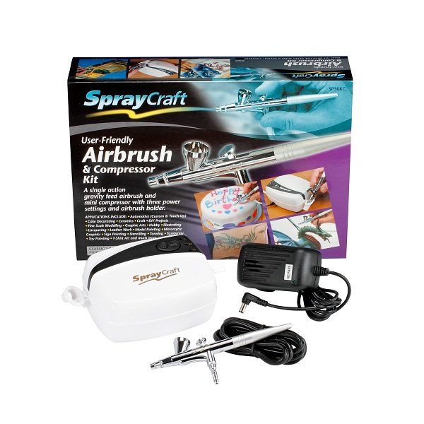 Tutti gli attrezzi: Airbrush & Compressor Kit (Top feed, Single action) / SP30KC – Nuovo e nell'imballaggio originale da Hosenruck venduto da soxos01