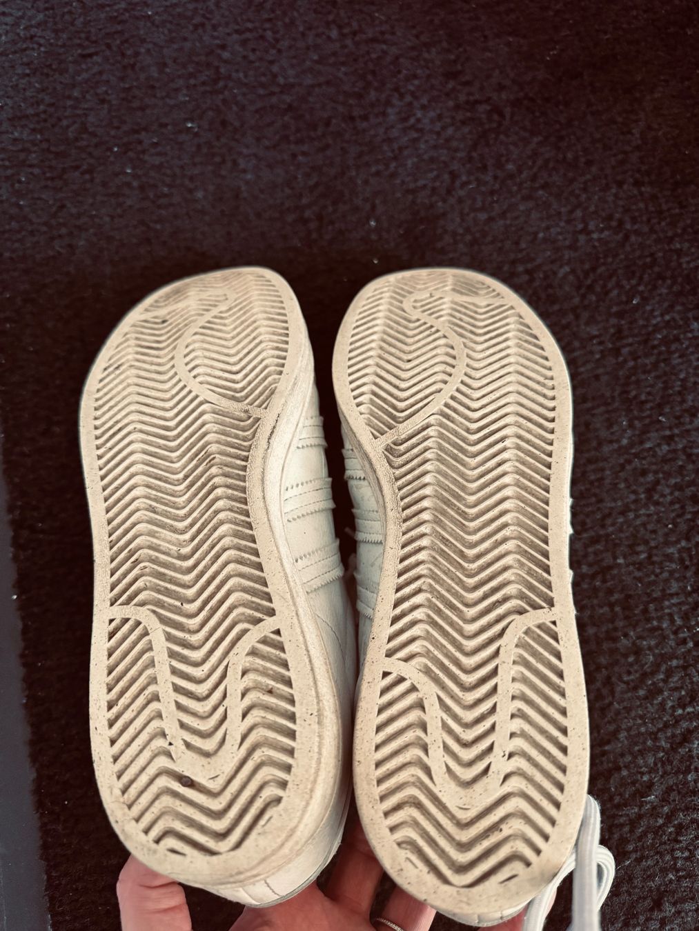 Adidas Chaussures hommes: Adidas Lederschuh weiss mit Kork – D'occasion à Heiden par Skaufkauf 2