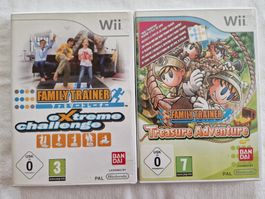 2 Wii Spiele "Family Trainer"